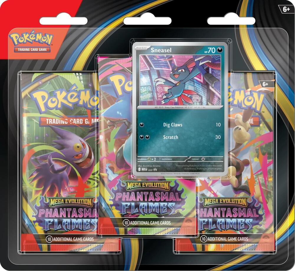 Phantasma Flames 3-Pack Blister — Sealed Pokemon TCG