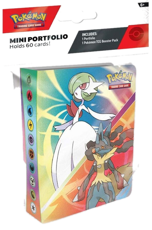 Mega Evolution Mini Portfolio (transparent cutout on dark theme)