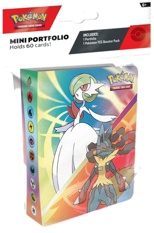 Mega Evolution Mini Portfolio (transparent cutout on dark theme)